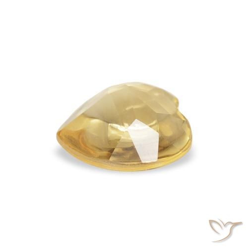 Citrine Gemstone in 6.3 x 6 mm Size for Sale, Citrine Stone in Light Gold Color