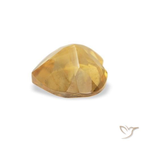Citrine Gemstone in 6 x 6 mm (calibrated) Size for Sale, Citrine Stone in Medium Gold Color