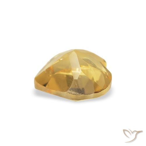 Citrine Gemstone in 6 x 6 mm (calibrated) Size for Sale, Citrine Stone in Medium Golden Color