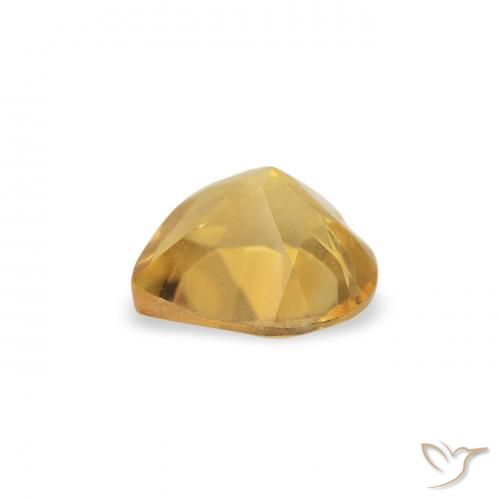Citrine Gemstone in 5 x 5 mm (calibrated) Size for Sale, Citrine Stone in Medium Golden Color