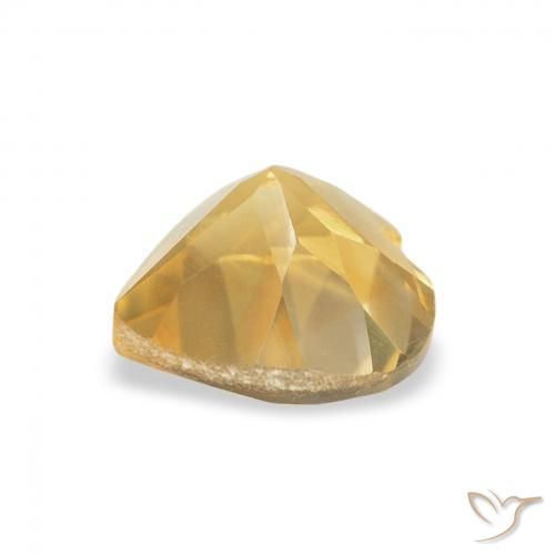 Citrine Gemstone in 6 x 6 mm (calibrated) Size for Sale, Citrine Stone in Medium Gold Color