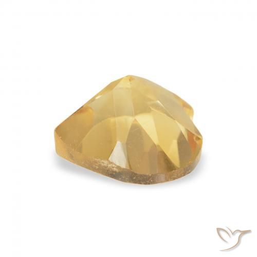 Citrine Gemstone in 6 x 6 mm (calibrated) Size for Sale, Citrine Stone in Medium Gold Color