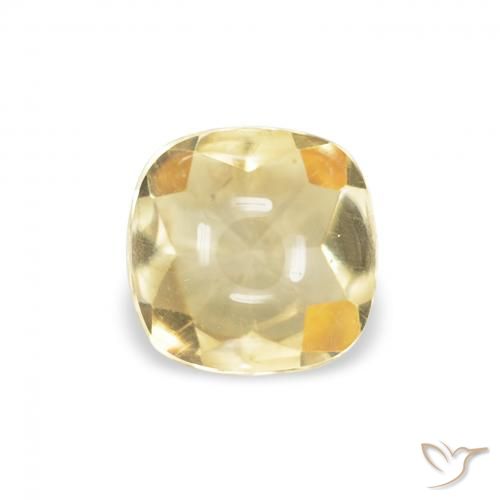 0.57ct Natural Gold Citrine, Cushion, Transparent