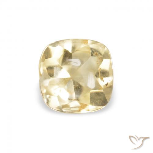 0.60ct Natural Golden Citrine, Cushion, Transparent