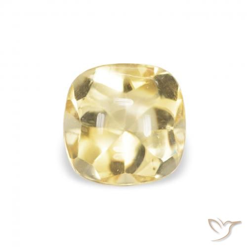 0.70ct Natural Golden Citrine, Cushion, Transparent