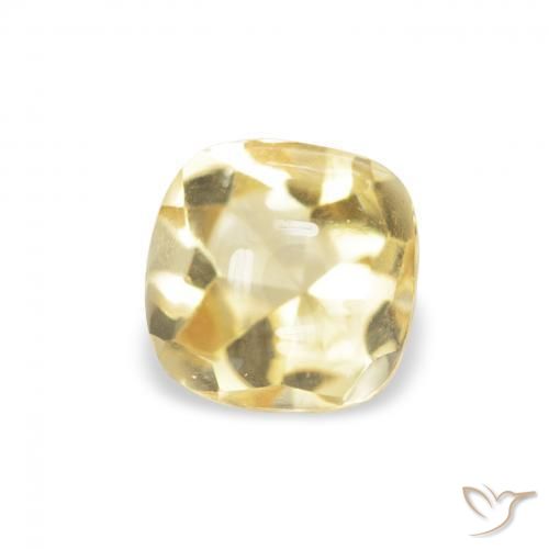 0.70 ct Golden Citrine Stone, Natural Citrine in Cushion Buff-Top Shape for Sale