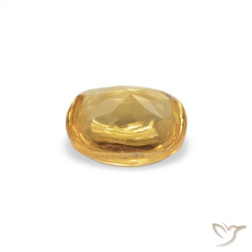 Citrine Gemstone in 5 x 5 mm (calibrated) Size for Sale, Citrine Stone in Medium Gold Color