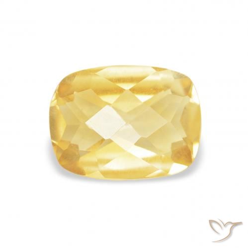1.16ct Natural Golden Orange Citrine, Cushion, VS