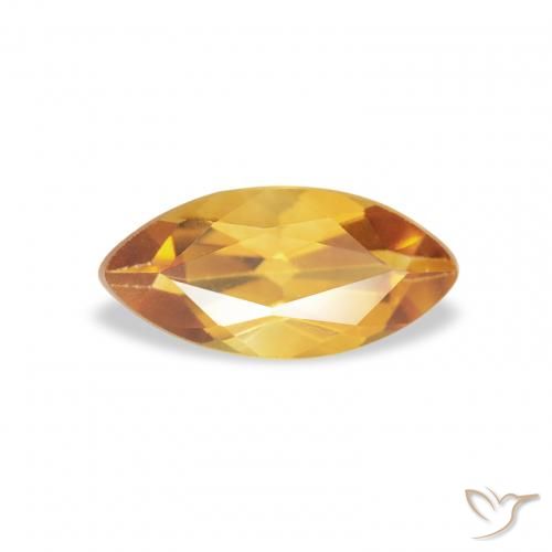 0.43ct Natural Medium Light-Golden Citrine, Marquise, VS