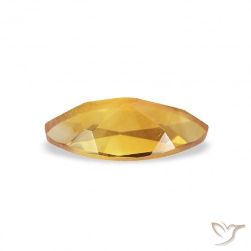 Citrine Gemstone in 7.8 x 3.7 mm Size for Sale, Citrine Stone in Medium Light-Golden Color