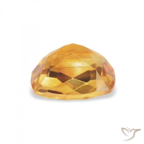 Citrine Gemstone in 8 x 6 mm (calibrated) Size for Sale, Citrine Stone in Deep Orange-Gold Color