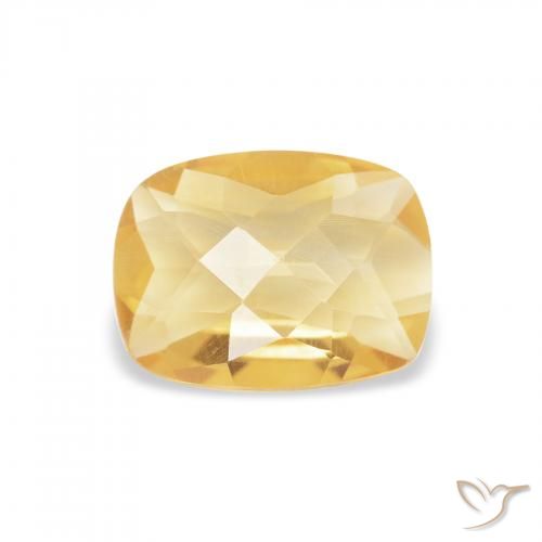 0.93ct Natural Gold Citrine, Cushion, VVS