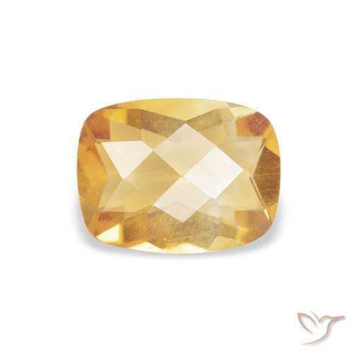 0.96ct Natural Golden Citrine, Cushion, VVS