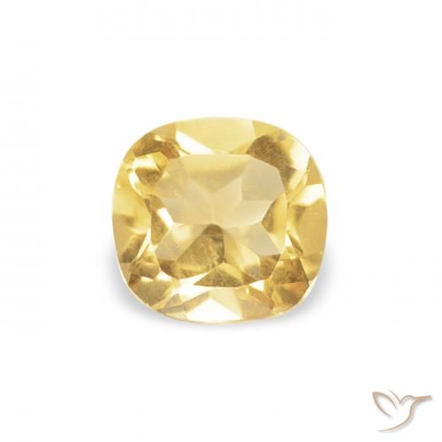 0.37ct Natural Gold Citrine, Cushion, VVS