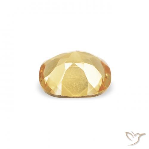 Citrine Gemstone in 4.9 x 4.7 mm Size for Sale, Citrine Stone in Gold Color