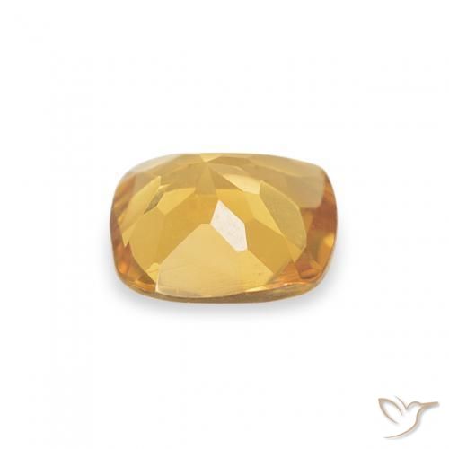 Citrine Gemstone in 5 x 5 mm (calibrated) Size for Sale, Citrine Stone in Medium Gold Color