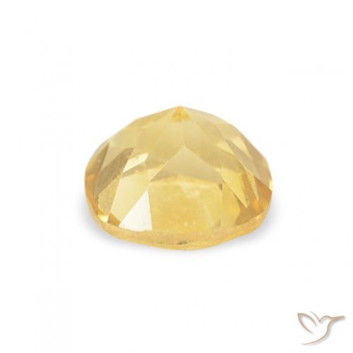 Citrine Gemstone in 5 x 5 mm (calibrated) Size for Sale, Citrine Stone in Light Yellow Color