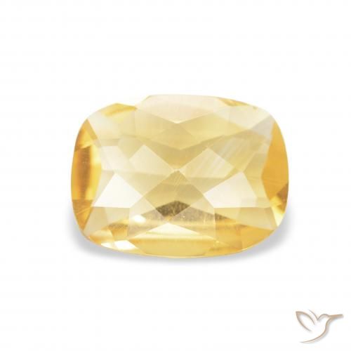 0.81ct Natural Gold Citrine, Cushion, VVS, Photo A