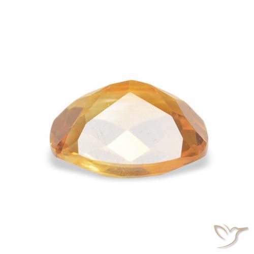 Citrine Gemstone in 8 x 6 mm (calibrated) Size for Sale, Citrine Stone in Orange-Gold Color