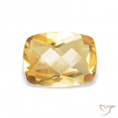 1.20ct Natural Gold Citrine, Cushion, VVS