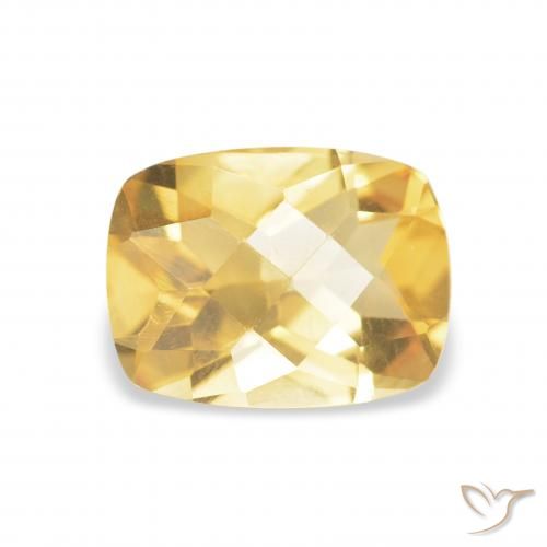 1.19ct Natural Gold Citrine, Cushion, VVS