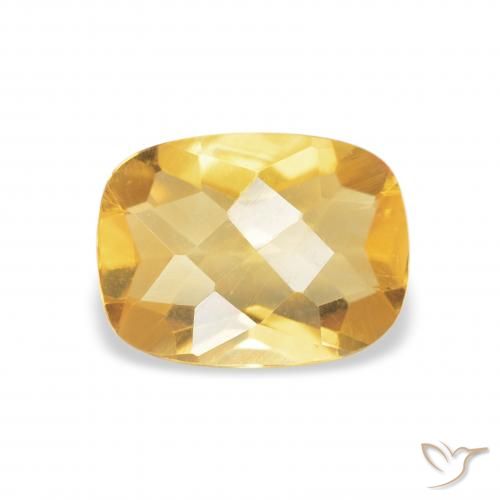 1.07ct Natural Gold Citrine, Cushion, VVS