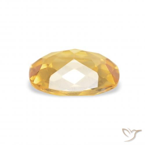 Citrine Gemstone in 8 x 6 mm (calibrated) Size for Sale, Citrine Stone in Gold Color