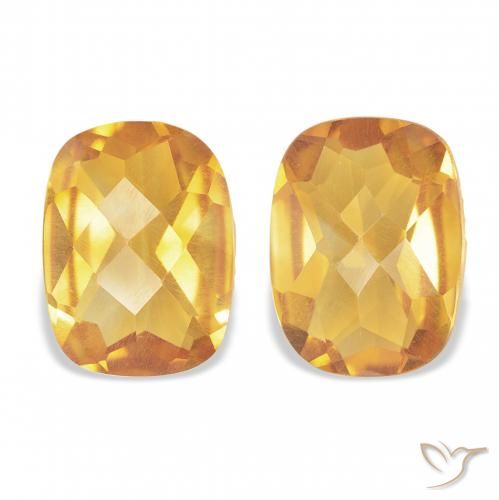 2.23ctw Natural Bright Gold Citrine, Cushion, VS