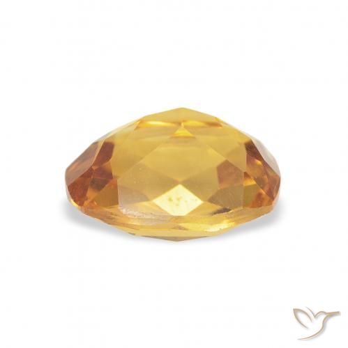Citrine Gemstone in 8 x 6 mm (calibrated) Size for Sale, Citrine Stone in Medium Light-Golden Color