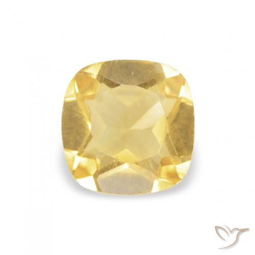 0.39ct Natural Golden Citrine, Cushion, VS