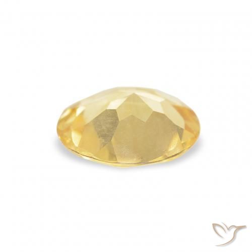 Citrine Gemstone in 7 mm (calibrated) Size for Sale, Citrine Stone in Light Yellow Color