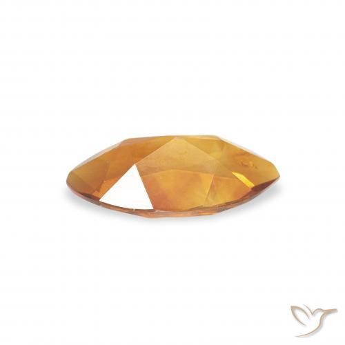 Citrine Gemstone in 8 x 4.2 mm Size for Sale, Citrine Stone in Orange Brown Color