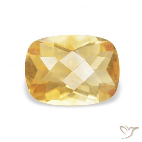1.04ct Natural Golden Citrine, Cushion, VVS-VS