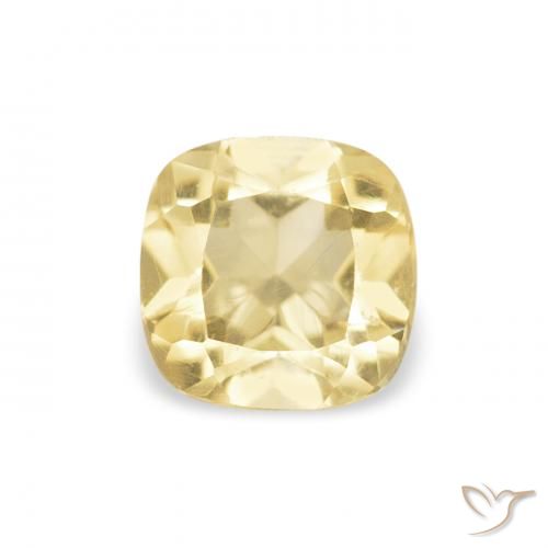 0.50ct Natural Golden Citrine, Cushion, VVS-VS