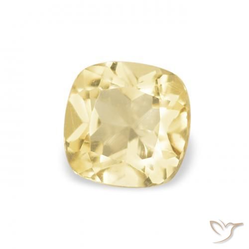 0.50 ct Golden Citrine Stone, Natural Citrine in Cushion-Cut Shape for Sale
