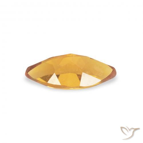 Citrine Gemstone in 8 x 4 mm (calibrated) Size for Sale, Citrine Stone in Deep Orange-Gold Color