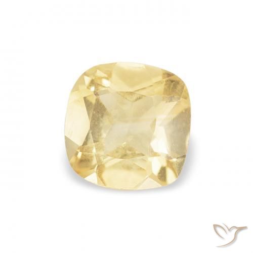 0.37 ct Golden Citrine Stone, Natural Citrine in Cushion-Cut Shape for Sale