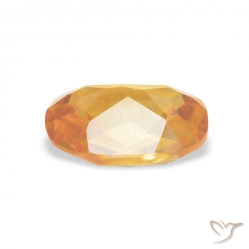 Citrine Gemstone in 8 x 6 mm (calibrated) Size for Sale, Citrine Stone in Orange-Gold Color