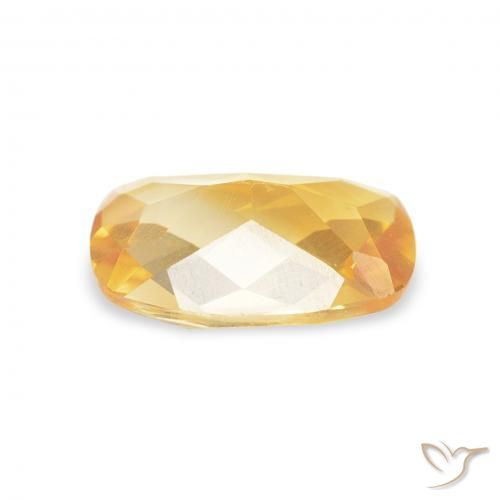 Citrine Gemstone in 8 x 6 mm (calibrated) Size for Sale, Citrine Stone in Gold Color