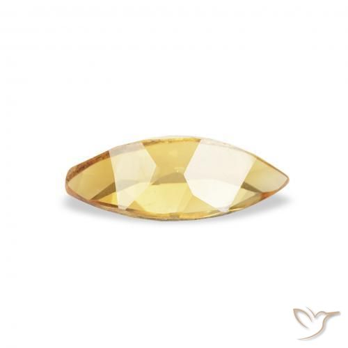Citrine Gemstone in 8 x 4 mm (calibrated) Size for Sale, Citrine Stone in Medium Light Orange-Gold Color