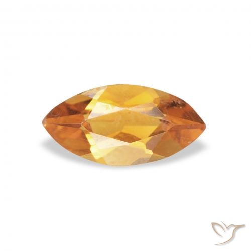 0.43ct Natural Gold Citrine, Marquise, VVS-VS
