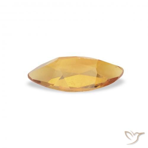 Citrine Gemstone in 8 x 4 mm (calibrated) Size for Sale, Citrine Stone in Gold Color