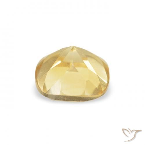 Citrine Gemstone in 5.2 x 5.1 mm Size for Sale, Citrine Stone in Light Golden-Yellow Color