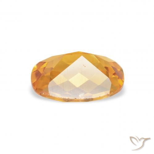 Citrine Gemstone in 8 x 6 mm (calibrated) Size for Sale, Citrine Stone in Deep Golden Orange Color