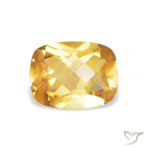 1.16ct Natural Golden Citrine, Cushion, VS