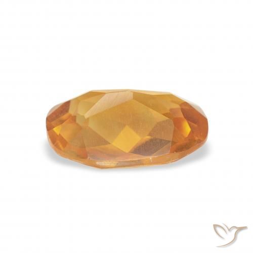 Citrine Gemstone in 8 x 6 mm (calibrated) Size for Sale, Citrine Stone in Dark Orange-Gold Color
