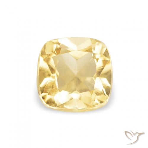 0.49ct Natural Golden Citrine, Cushion, VS