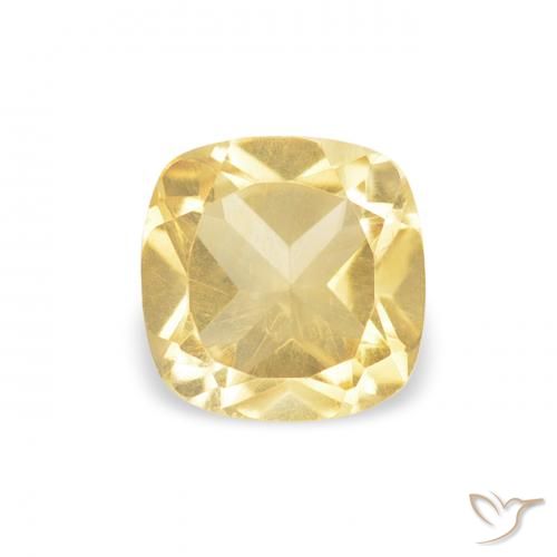 0.57ct Natural Golden Citrine, Cushion, VS