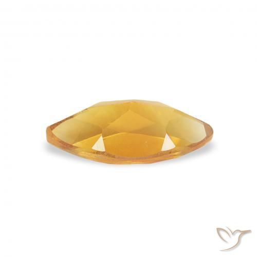 Citrine Gemstone in 8 x 4 mm (calibrated) Size for Sale, Citrine Stone in Orange-Gold Color