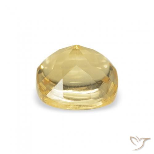 Citrine Gemstone in 5 x 5 mm (calibrated) Size for Sale, Citrine Stone in Light Golden-Yellow Color